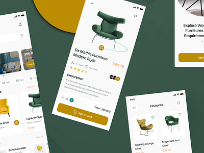 Furniture UI / E-Commerce UI animation app creative apps kit design e commerce kit figma figma animations figma app figma apps figma kit figma ui furniture app mobile app design mobile apps mobile kit modern ui prototyping ui uiux uiux kit