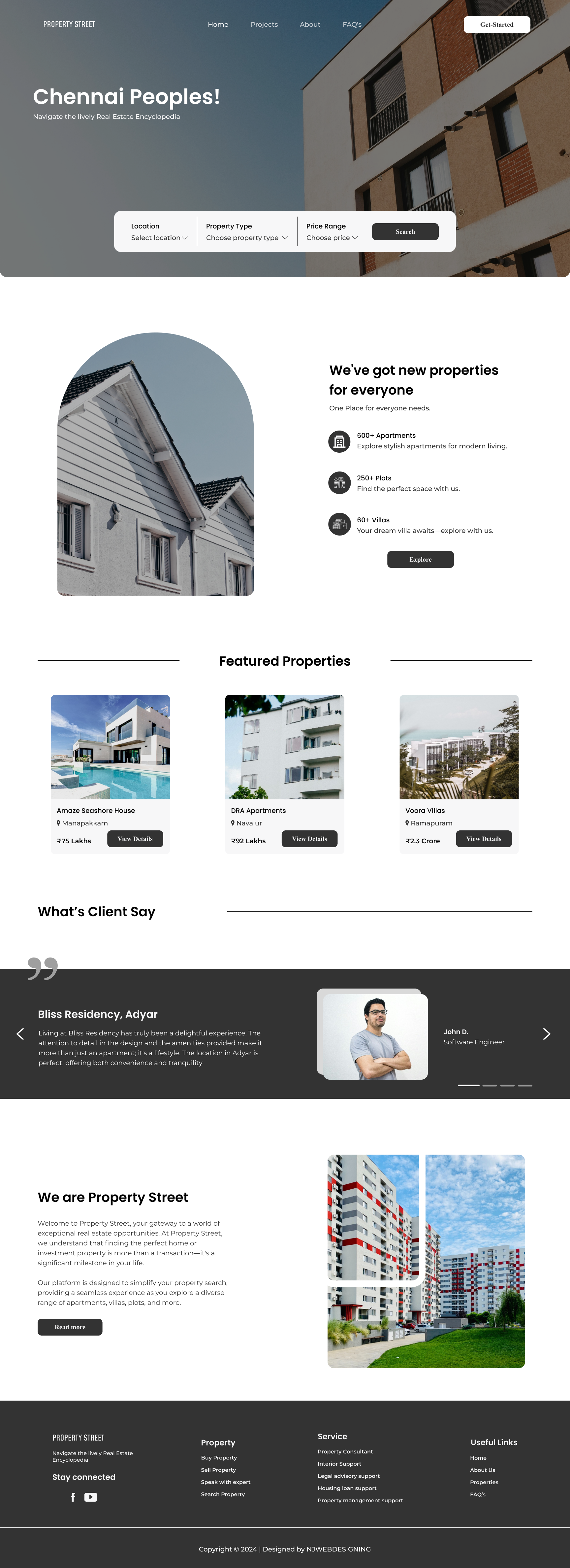 Real Estate Website Design figma graphic design ui web design