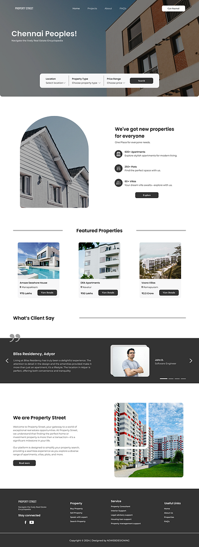 Real Estate Website Design figma graphic design ui web design