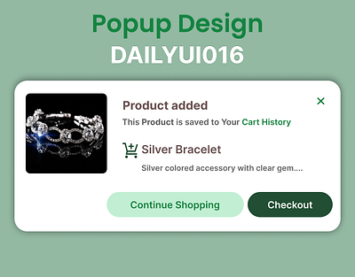 Modal For Popup/Overlay Design - DailyUI Day016 dailyui dailyui016dailyui016popup design product design uiux dailyui016 ui ui ux design uiuxdailyui016dailyui016popup