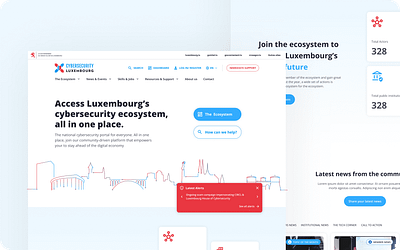 Cybersecurity Ecosystem - website redesign agency branding design governmental graphic design hero lookfeel ui ux website website redesign