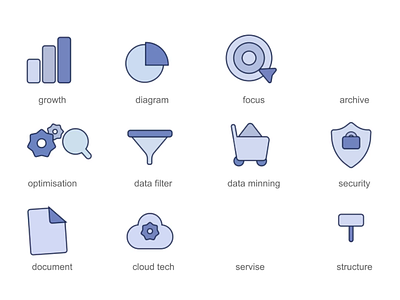 Data landscape 2d analytics animation data design flat icon icons illustration insights interpretation mining motion patterns quantitative statistics trends visualization