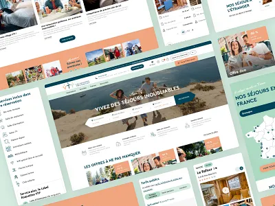 VTF blue branding datasolution design desktop holidays interface mobile newquest responsive tourism ui ux vacation web website