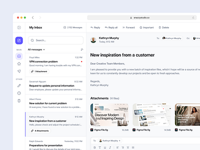 Mailbox Dashboard Design app app redesign branding concept concept design dashboard design desktop email gmail graphic design logo mailbox modern redesign ui ux uxui vector