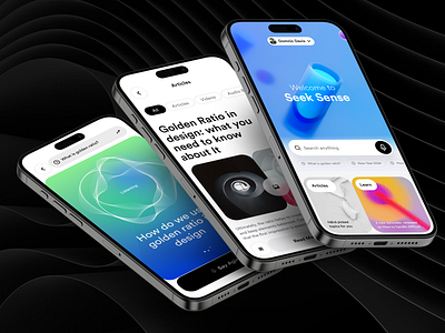 Ai Search App Design ai app minimal mobile modern product simple ui uiux