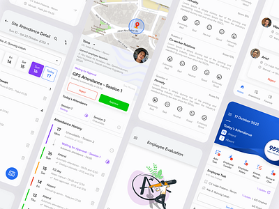 Management/ HR Mobile App - Thesis Case branding ui