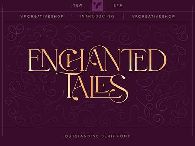 Enchanted Tales - Outstanding Font. FREE! branding clean creative custom download font free letttering ligature logo font love nice retro serif vintage wedding