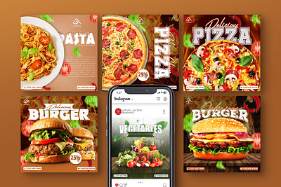 Food & Restaurant Social Media Post ad ads branding burger design facebook ad graphic design graphic designer instagram ad pizza post restaurant restaurants ads social media post