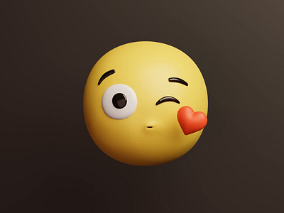 Kiss 3D emoji 3d 3d animation animation blender branding chat cute design emoji emoji pack emoticon illustration illustrations library looping animation motion graphics resources ui ui animation ui pack