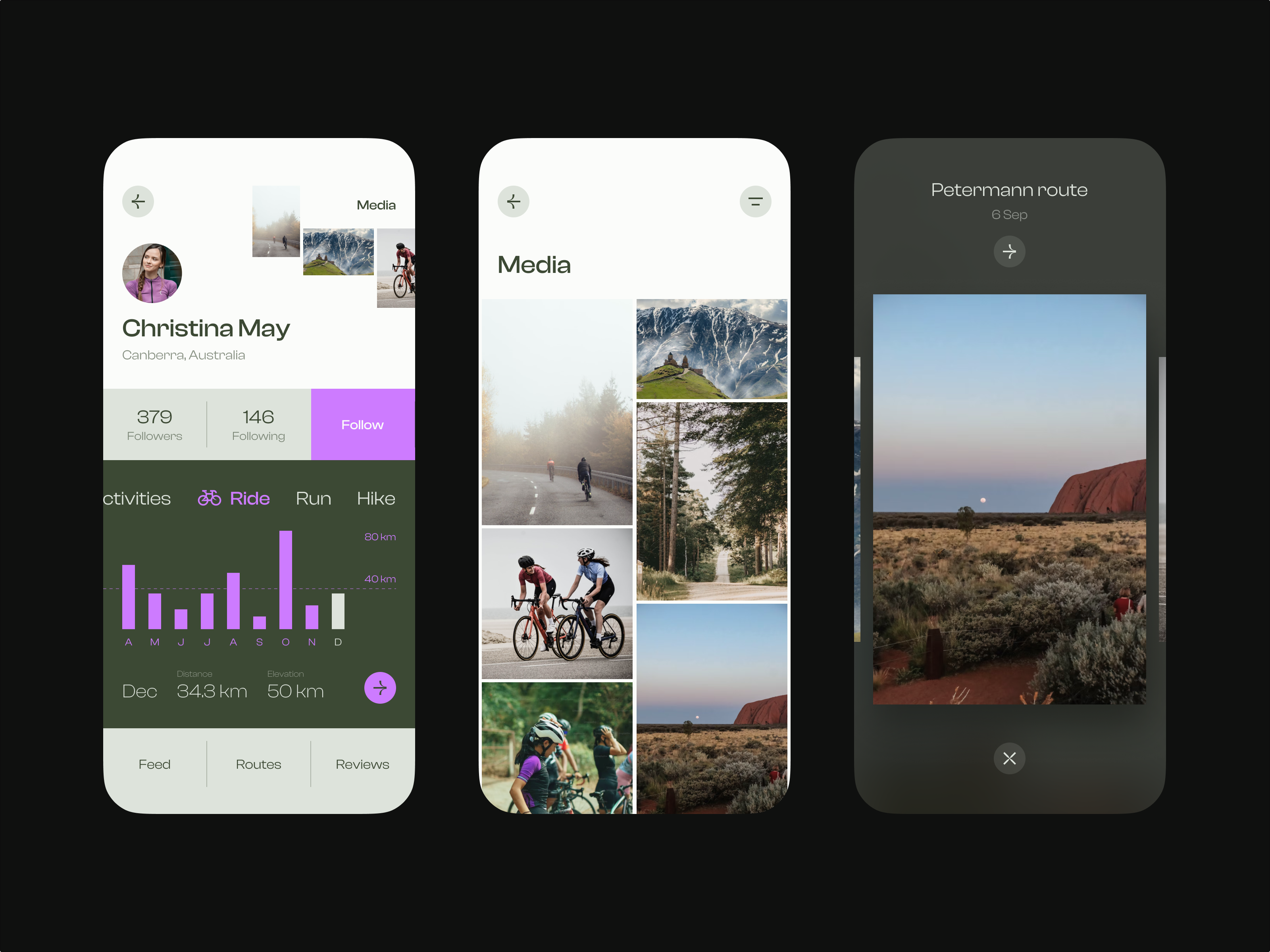 Profile concept app design product design ui ux