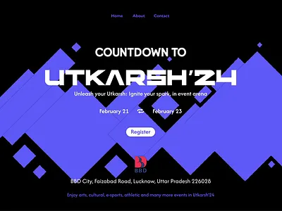 Event Pre-Registration Website Design 3d branding event event website logo motion graphics registration page registration page design ui utkarsh utkarsh 24 ux ux design web web design website website design