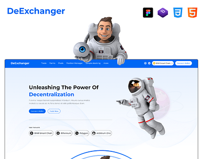 Decentralized Currency Exchange Web Template bootstrap coinexchange crypto cryptocurrency cryptoexchange cryptotrading decentralized currency decentralized ui kit figma figma design forex business html5 meme coin memecointoken ui ui kit web template web ui kit web3 website template