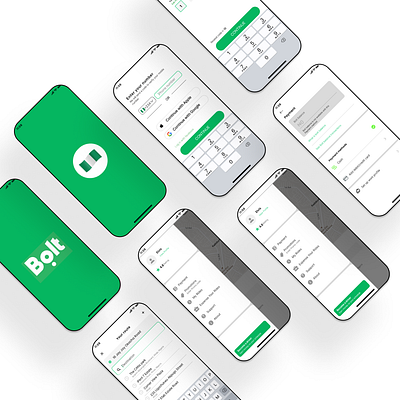 Bolt App Mock Up design figma ui ux