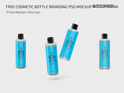 Free Cosmetic Bottle Branding PSD Mockup bottle bottles branding cosmetic cosmetic bottle cosmetics free label mockup mockups photoshop product psd template templates