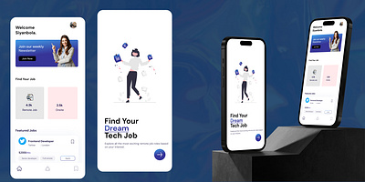 Job Finder UI animation app apps apps design design figma figma app figma kit job apps job finder job finder ui job ui joc apps ui mobile apps ui uiux uiux design uiux designing