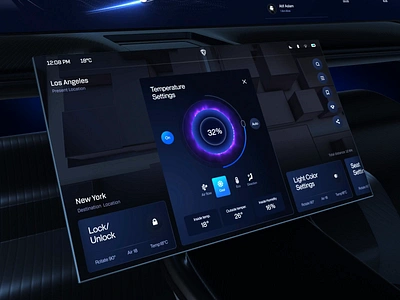 HMI Car Dashboard Cluster Design ai animation automotive car application car dashboard car interface car navigation car panel car platform cluster concept dashboard electric car future mobility hmi interface motion graphics smart dashboard smart monitoring tesla vehicle