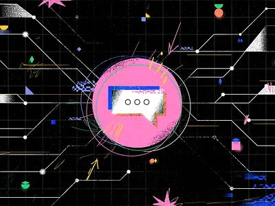 Ai and Mobile trends ai artificial intelligence geometric illustration mobile texture tooploox trends wrocław