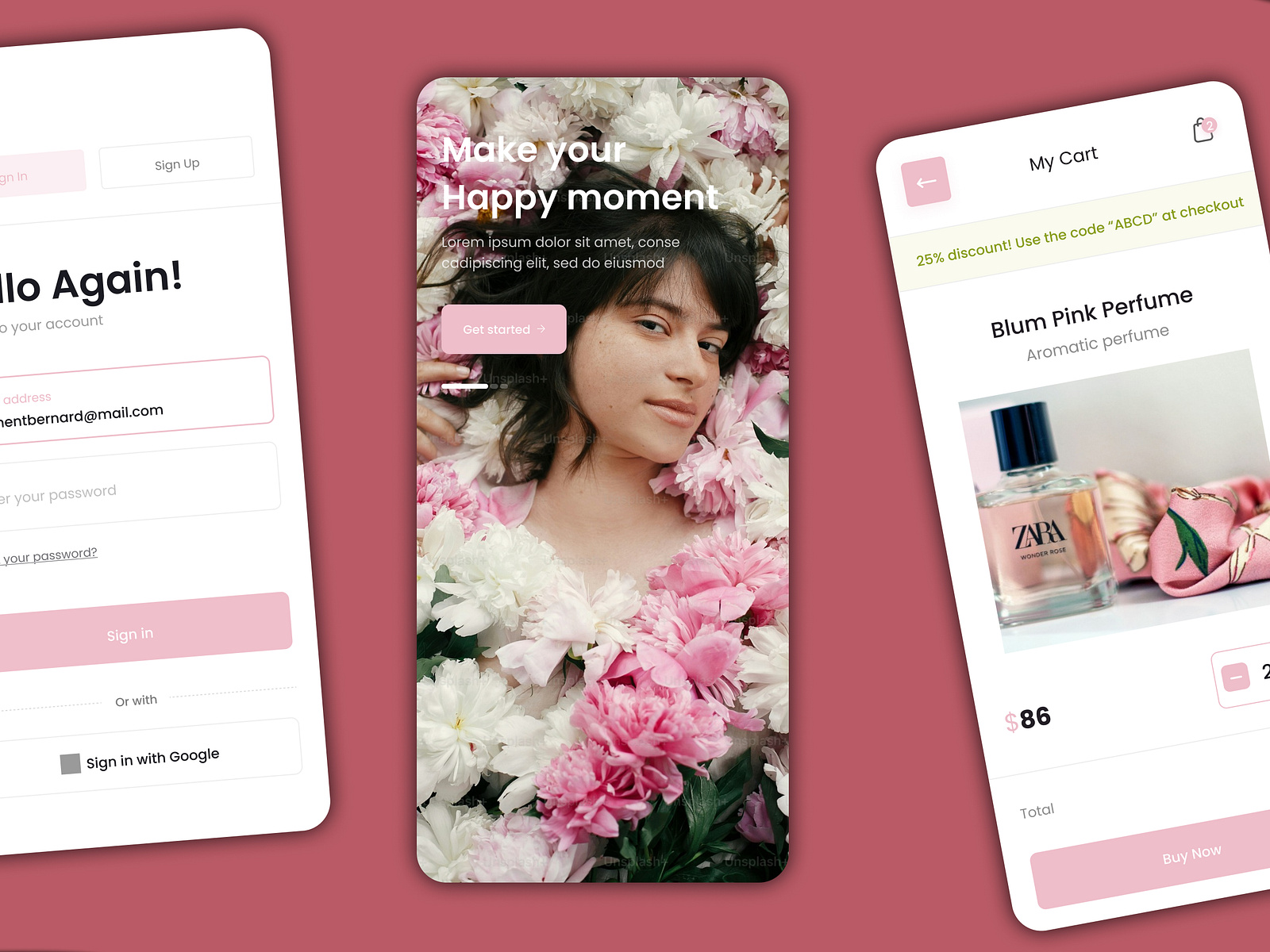 Perfume App / E-Commerce App by Bytesoltech on Dribbble