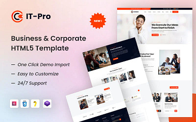 IT-Pro Branding Agency and Company HTML5 Template agency business consulting corporate it solution