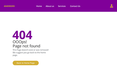 404 Error 404 design figma ui ux webste