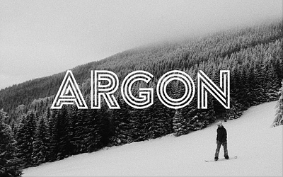 Argon Font (Full) anders argon designer display font fonts geometric letters logo simple sport tom unique