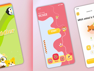 Toddler App adobe xd design animation design figma figma apps figma ui figma uiux kids app kids apps learning app mobile app design mobile apps mobile ui kit mobile uiux design mobile uiuxkit modern ui toddler apps ui uiux uiux design