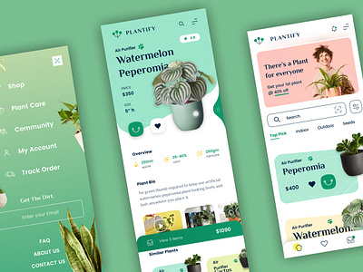 Plant Care App adobe xd design animation design figma figma app ui figma apps figma design figma kit mobile app design mobile apps mobile design modern ui plant apps plant care apps plant care ui plant ui ui uiux uiux design uiux designing