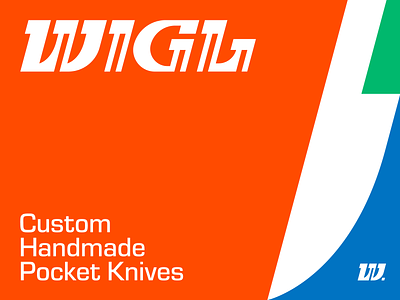 Wigl - Pocket Knives branding design geometric graphic design handmade icon illustration knives logo minimal outdoor sharp symbol ui wiggle