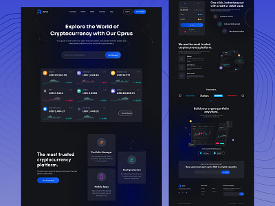 Cprus - cryptocurrency landing page altcoindesign bitcoindesign blockchainart blockchainux cryptocurrencybranding cryptocurrencyui cryptodesign cryptographics cryptoillustration cryptointerface cryptologo cryptowallet decentralizeddesign defidesign digitalcurrency ethereumart nftdesign smartcontractdesign tokenart web3design