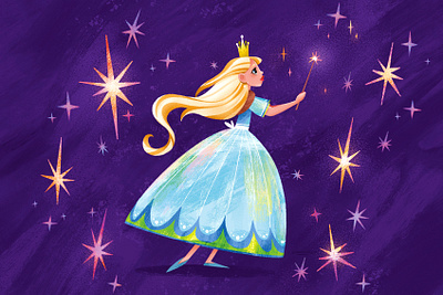 Princess branding fairy tale girl illustration marvel queen senchenko alexey senko