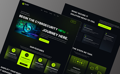 INOX-BIT Cybersecurity Landing Page. 3d animation branding contrast cybersecurity design graphic design landing page logo motion graphics secure template ui ux web design
