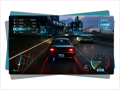 UI/UX for Racing Game design game gamedev hud ui user interface ux