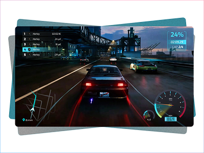 UI/UX for Racing Game design game gamedev hud ui user interface ux