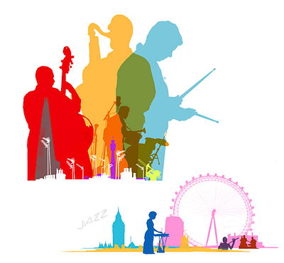 London jazz Festival festival illustration jazz london people