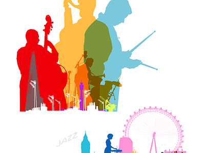 London jazz Festival festival illustration jazz london people