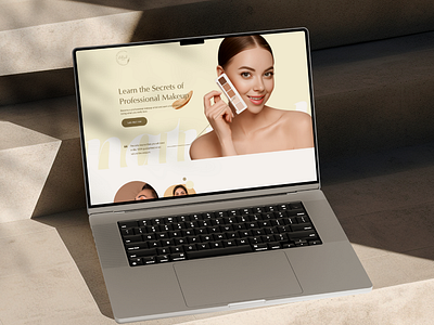 Make-Up Artist Course Custom Landing page artist beuuty design landing page makeup ui ui design ui ux uidesign user experience user interface webpage