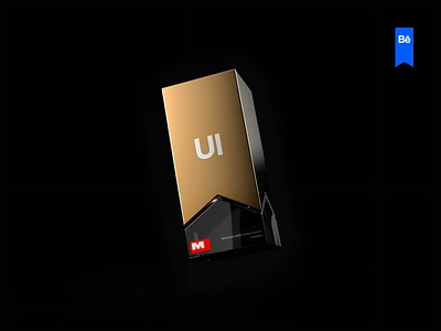 The First physical award from Behance 3d award benahce branding concept design festival graphic design model ui