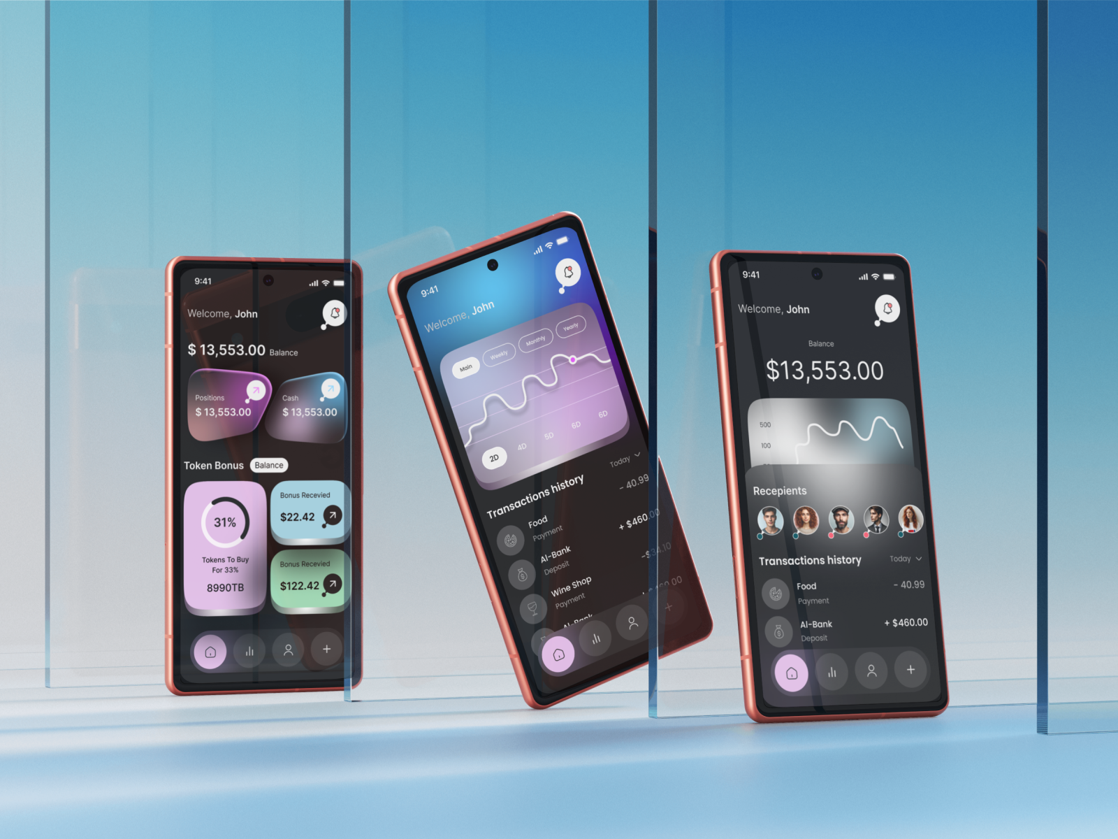 Digital Wallet MFS Mobile App Design app ui design designintech digital wallet fintech fintech app design fintech mobile app fintechdesign fund transfer app ios mesh gradient minimal mobile mobile app mobile app ui product design ui design wallet app design wallet design