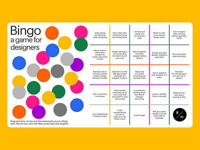 Bingo template animation bingo design game readymag web
