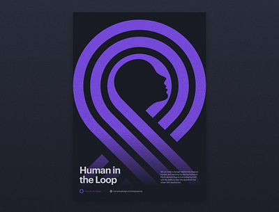 Human in the Loop ai design poster ux