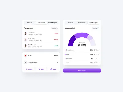 OnePay - UI components concept payment app ui ui components ui design