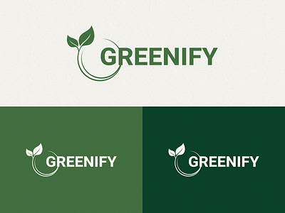 Greenify Logo green logo design