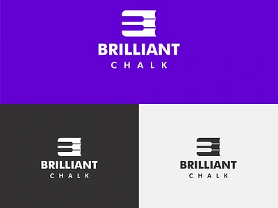 Brilliant Chalk - LOGO Design abstract logo app logo brand guideline brand identity brand style branding custom logo gradient logo graphic design iconic logo logo logo design minimalist logo unique logo vetcor logo website logo