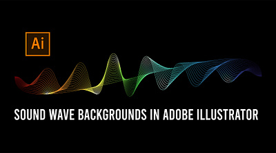 How to Design Dynamic Sound Wave Backgrounds in Adobe Illustrato audio waves