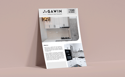 Gawin - Brand Flyer branding brochure design flyer graphic design layout layout design maldives photoshop vector