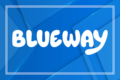 Blueway Font adventure brands artistic strokes calm sophistication coffee shops corporate branding creative process decorative font digital precision elegance font creation interior design natural products navigating design obig digital stylish font t shirt design tranquility visual appeal water inspired