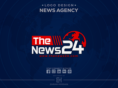 News Agency Logo branding design graphic design illustration logo logodesigner logodesigns logomark logotype ui