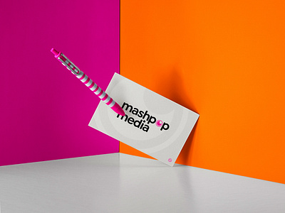 Mashpop Media Business Cards Design agency branding business card cards design graphic design illustration logo mockup photography