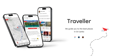 "Traveller" - Travel guide app design app design branding graphic design illustration prototype travel app design travel app ui design ui ux wireframing