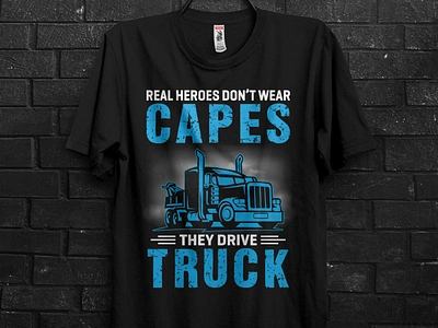 Truck T-shirt Design adobe black blue cap classic complex custom dense design eye catching graphic illustator illustration photoshop smoke t shirt truck trucker typography vintage